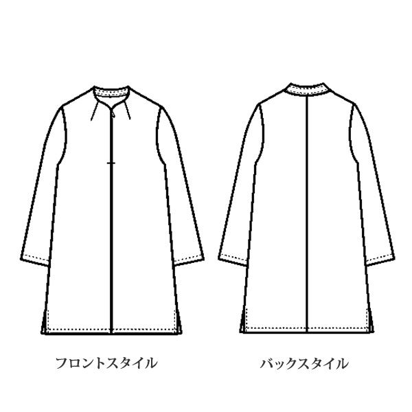 京友禅 多彩色使いプリントロングチュニック