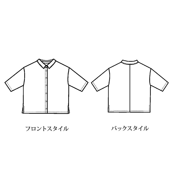 京友禅 伊勢型江戸小紋プリントシャツジャケット