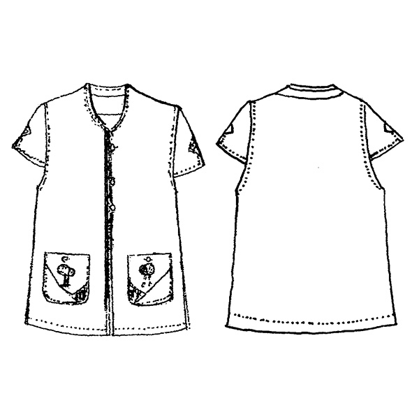 ちりめん使いベスト 大きいサイズ 4L