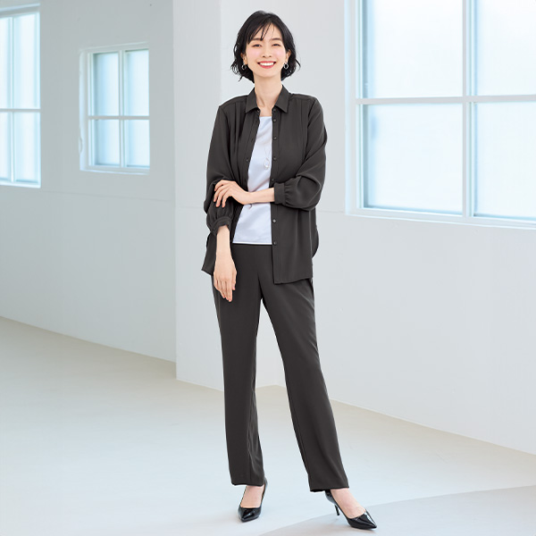 防シワ加工パンツ 大きいサイズ M LL 4L