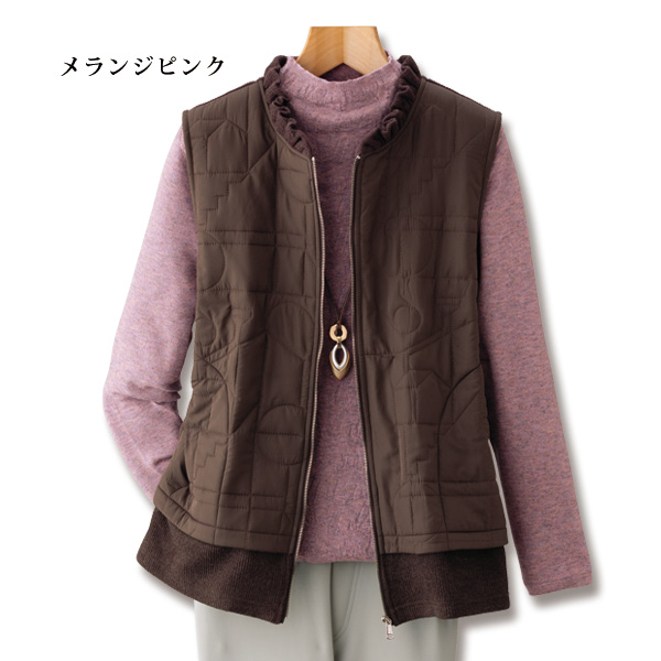 ミックスメランジ ジャカードニットプルオーバー