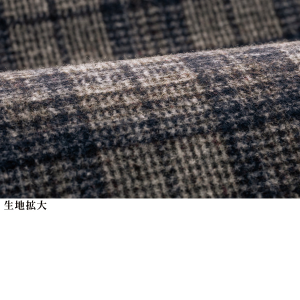 ウール混キーネックワンピース