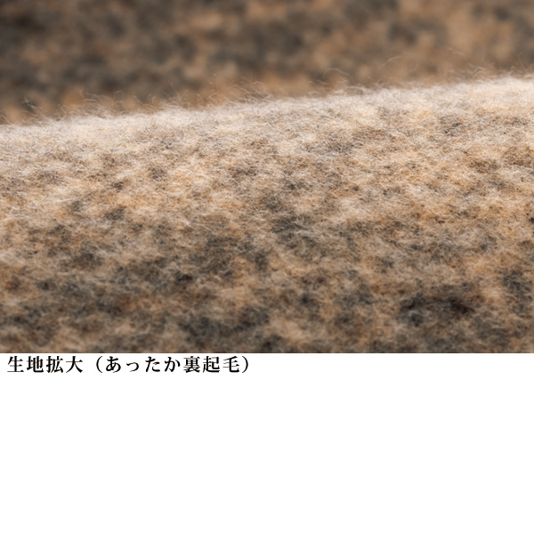 裏起毛和調プリントジャケットワンピース