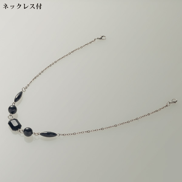 パネルプリントチュニック（ネックレス付）