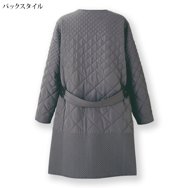 キルト切替えコート