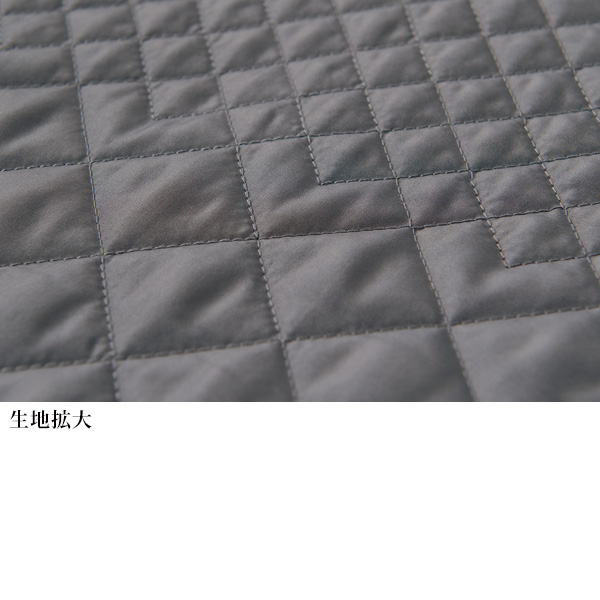 キルト切替えコート