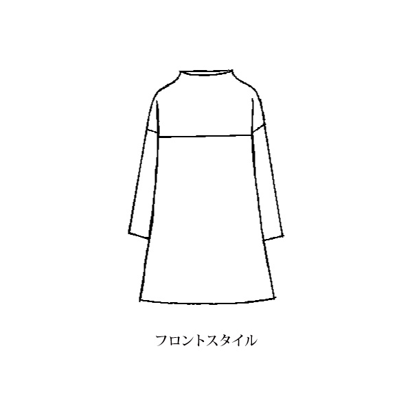 切替えニットチュニック