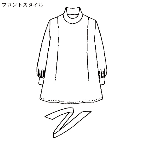 ボウタイ付ジャージーブラウス 大きいサイズ M LL 4L