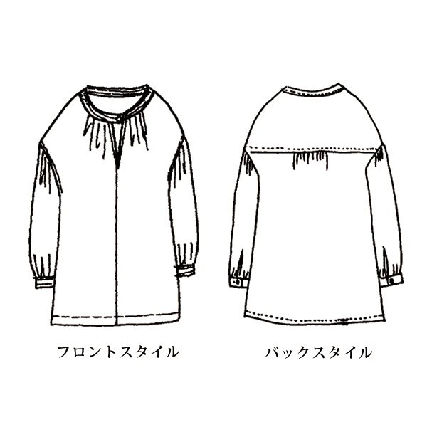 ワッシャー加工オーバーブラウス 大きいサイズ M LL 4L