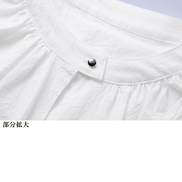 ワッシャー加工オーバーブラウス 大きいサイズ M LL 4L