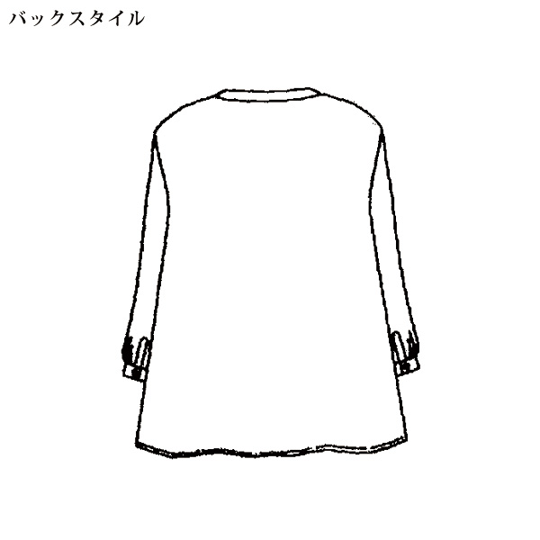 ドビー織ピンタックブラウス 大きいサイズ M LL 4L