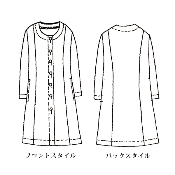 ガンクラブチェック柄ロング丈コート 大きいサイズ M LL 4L