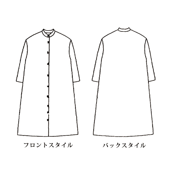 コーデュロイプリントワンピース 大きいサイズ M LL 4L