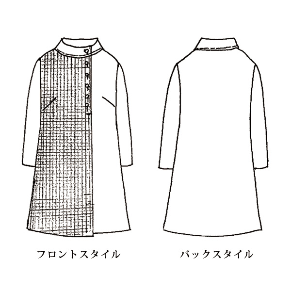 異素材カットソー チュニック 大きいサイズ M LL 4L