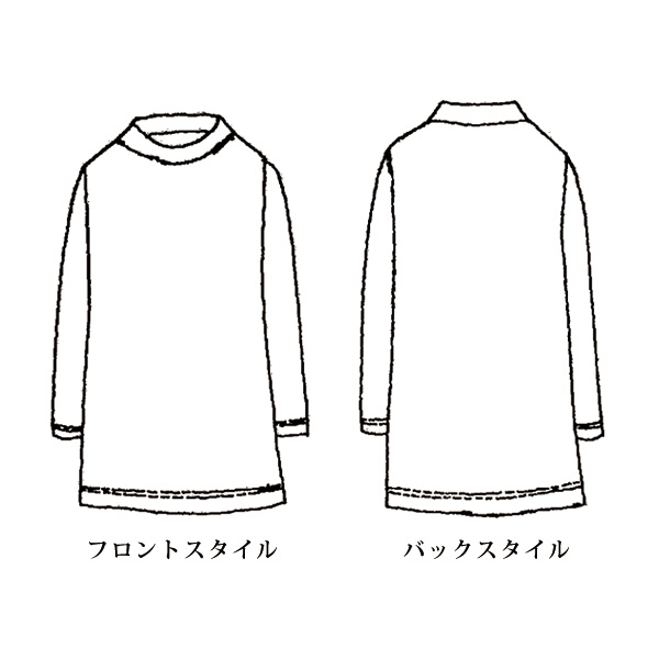 ウール入りプリントプルオーバー 大きいサイズ M LL 4L