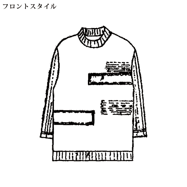 デザインプルオーバー 大きいサイズ M LL 4L