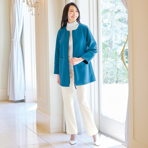 2ウェイストレッチストレートパンツ 大きいサイズ M LL 4L