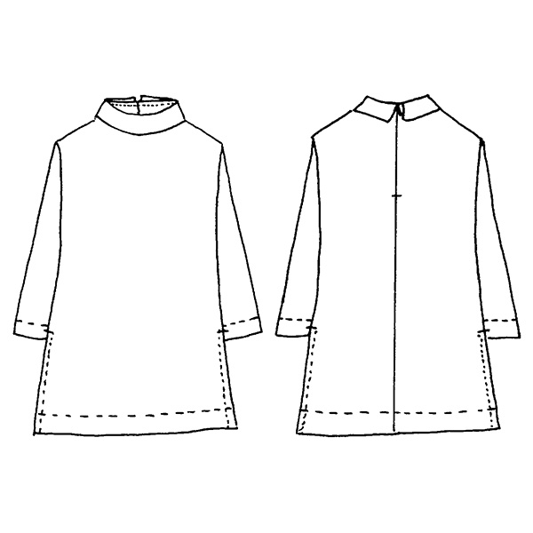 ニットちりめんプリントプルオーバー 大きいサイズ 4L