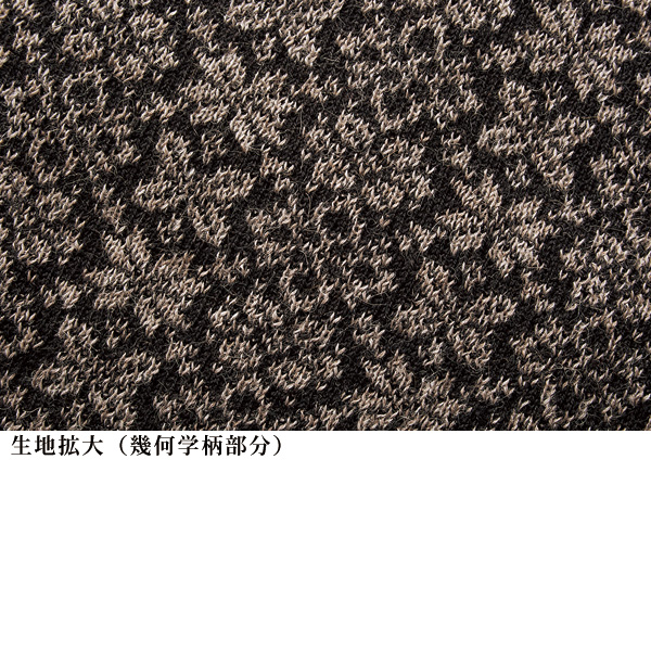 ジャカードアルパカフード付カーディガン 大きいサイズ M LL 3L