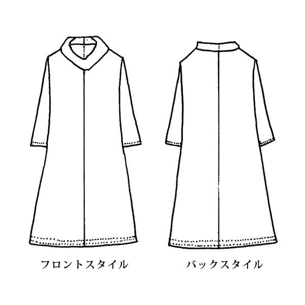 異素材ワンピース 大きいサイズ M LL 4L