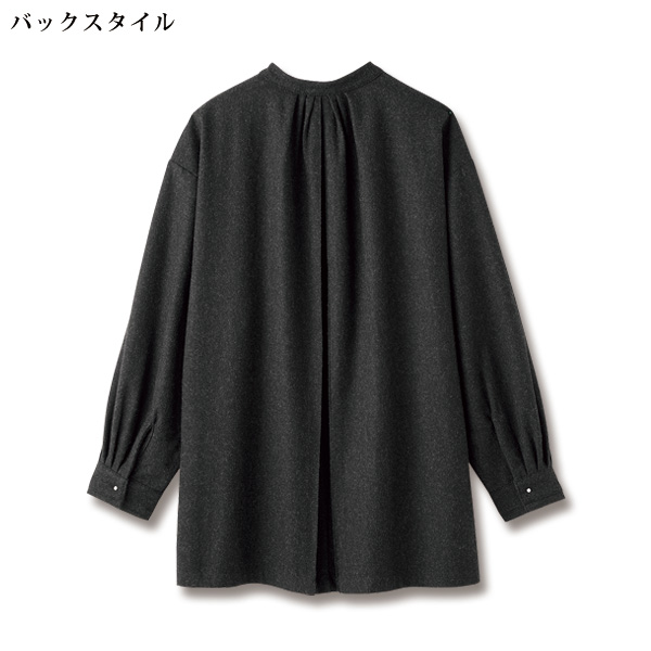 ウール混ブラウス 大きいサイズ M LL 3L