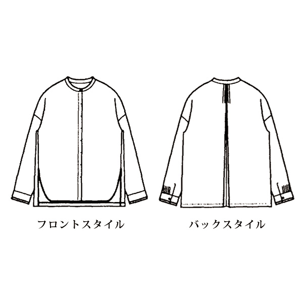 ウール混ブラウス 大きいサイズ M LL 3L