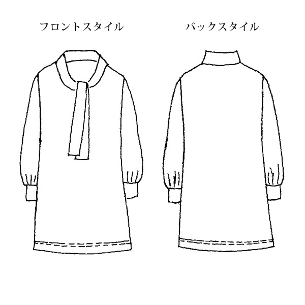 アニマルプリントボウタイチュニック 大きいサイズ M LL 4L