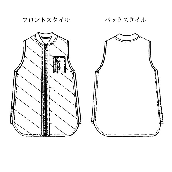 中わたキルトベスト 大きいサイズ M 3L