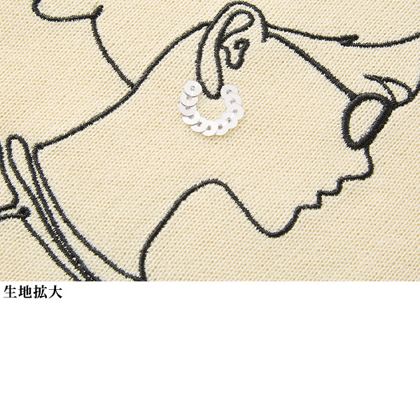 刺しゅう入りセーター 大きいサイズ M LL 4L