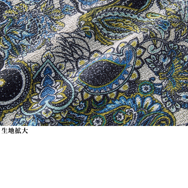 ニットちりめんプリントブラウス 大きいサイズ 4L