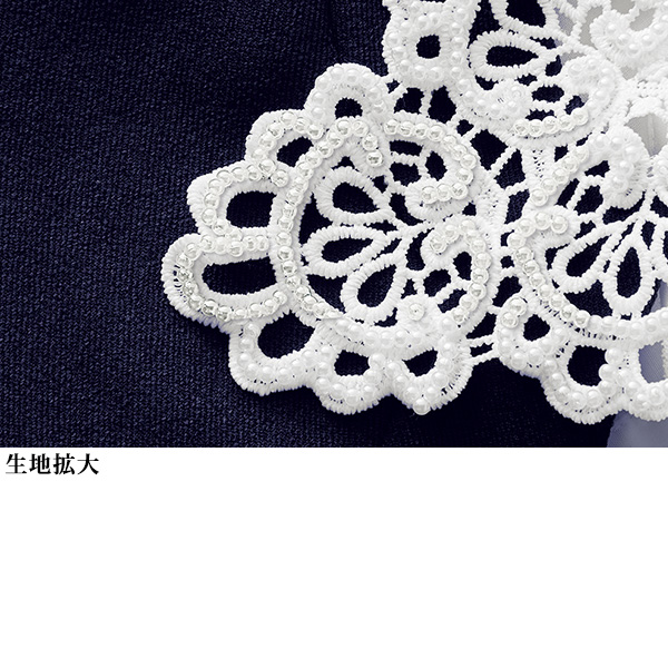 レース付け襟チュニック 大きいサイズ M LL 4L