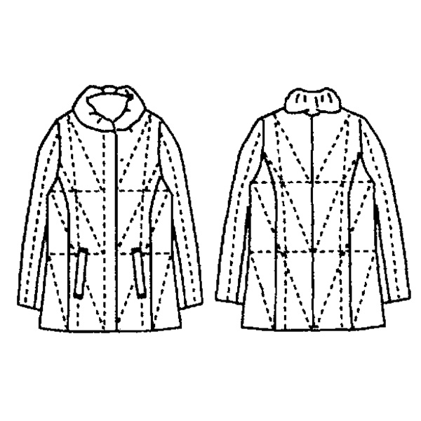 シルク100％プリントダウンコート