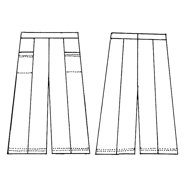 ニットガウチョパンツ 大きいサイズ M LL 4L
