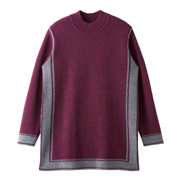 ウール100％デザインセーター 大きいサイズ M LL 4L