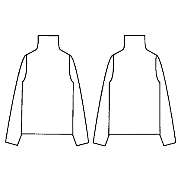 裏配色ニットプルオーバー 大きいサイズ M LL 3L