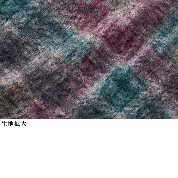 起毛プリントチュニックベスト 大きいサイズ M LL 4L