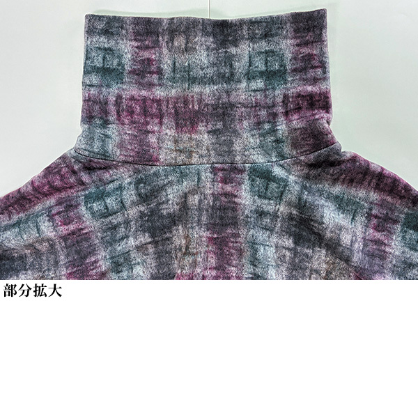 起毛プリントチュニックベスト 大きいサイズ M LL 4L