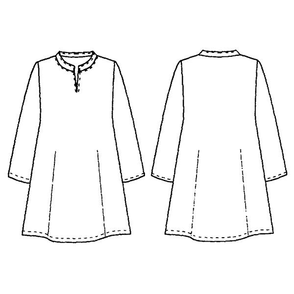 ベロア調チュニック 大きいサイズ M LL 4L