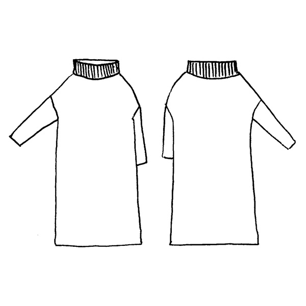 ニットチュニックワンピース