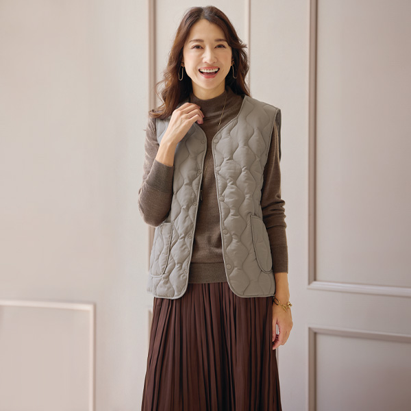 中わたキルトベスト