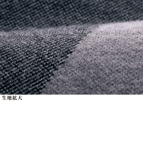 杢調バイヤスジャカード ニットチュニックワンピース