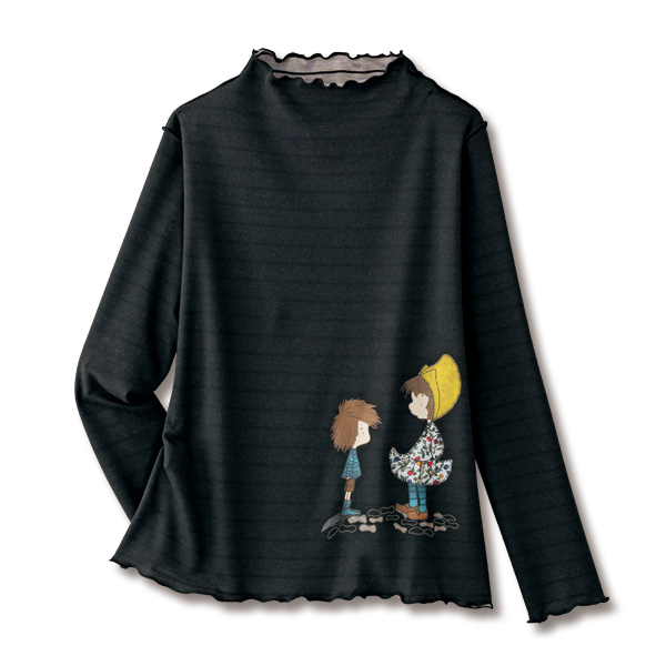 チャイルド柄プリントリバーシブルプルオーバー