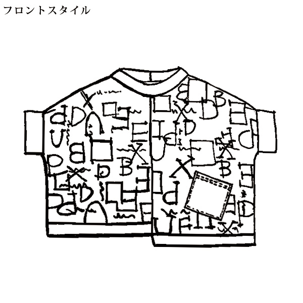 プリント切替えドルマンプルオーバー