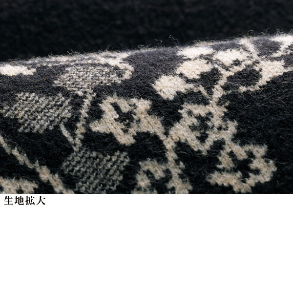 花柄ジャカードニットプルオーバー