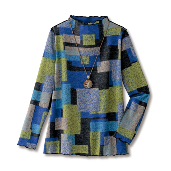 プリントリバーシブルプルオーバー