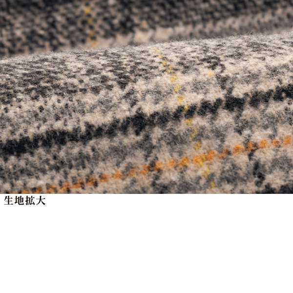 フード付チェック柄シャツジャケット