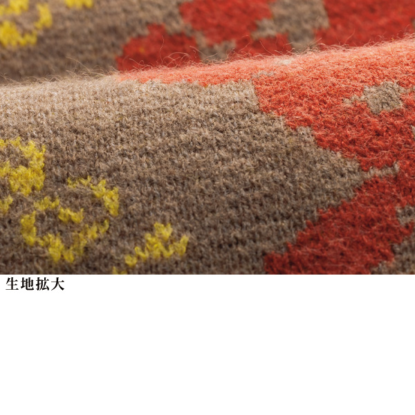 くまちゃん柄ジャカードニットプルオーバー