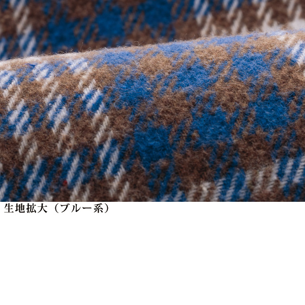 起毛チェック柄シャツ