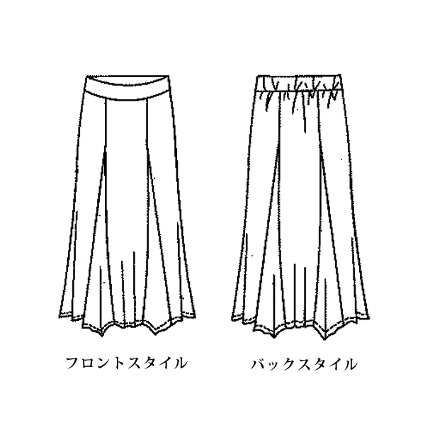 バイヤスチェック柄フレアスカート