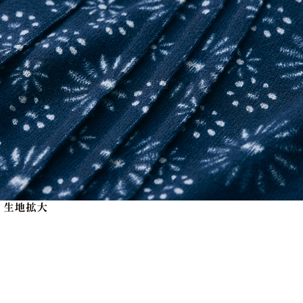 ピンタックプリントチュニック